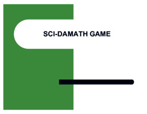 SCI-DAMATH GAME