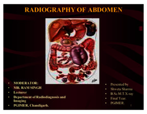 Abdominal Radiographydocx
