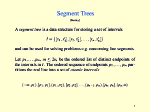 Segment Trees