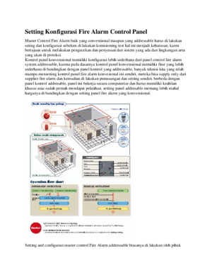 Setting Konfigurasi Fire Alarm Control Panel