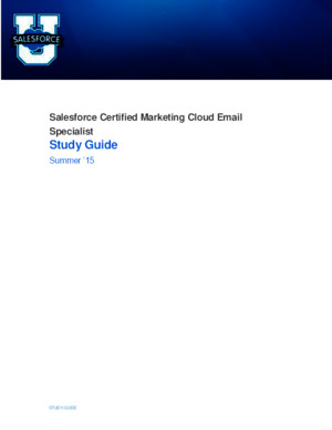Sg Certified Marketing Cloud Email Specialist