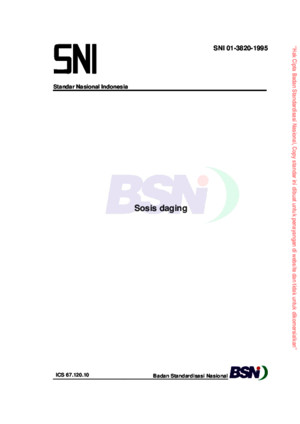 SNI 01-3820-1995 Sosis Daging