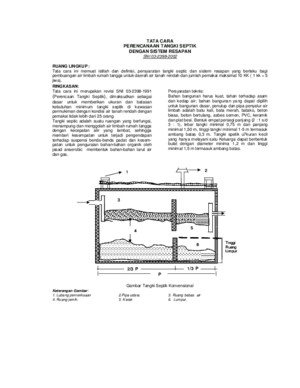 SNI 03-2398-2000 - Tata Cara Perencanaan Tangki Septik Dengan Sistem Resapan
