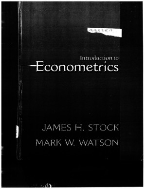 Stock & Watson Introduction to Econometricspdf