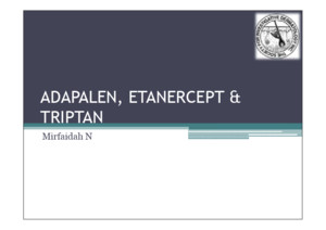 Adapalene, Etanercept and Triptane mirfa