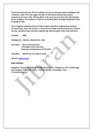 TCS Placement papers
