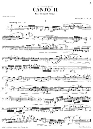 Adler Canto II for Uakompagneret Bastrombone