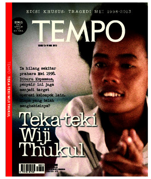 Tempo Edisi Khusus Wiji Thukul+Kumpulan Puisi Para Jenderal Marah-Marah