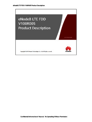 03-EnodeB LTE FDD V100R005 Product Description ISSUE 101-Libre