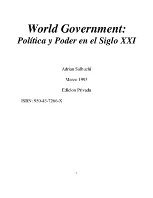Adrian Salbuchi World Government Politica y Poder en El Siglo XXI
