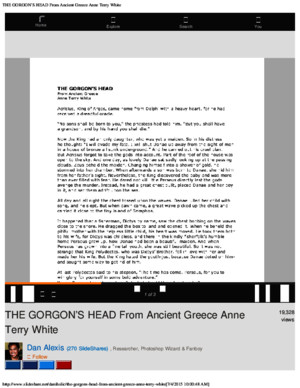 The GORGON’s HEAD From Ancient Greece Anne Terry White