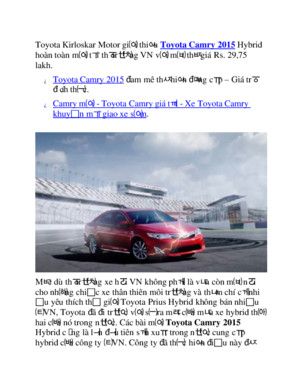 Toyota Camry 2015 Hybrid Hoan Toan Moi - Toyota Tan Cang