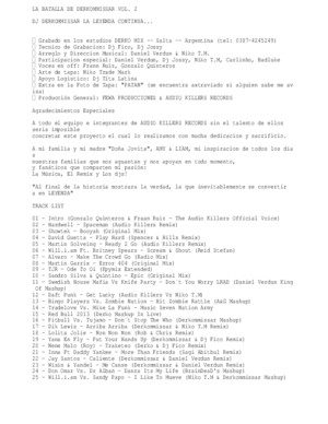 Track List Batalla Derkommissar Vol 2