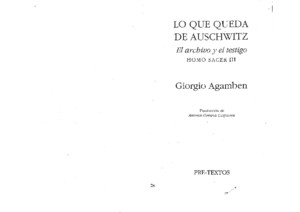 Agamben, Giorgio - Lo que Queda de Auschwitz (El Musulman)pdf