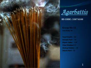 Agarbatti- Incense Export Prospect