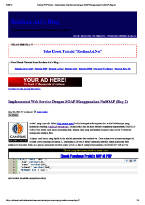Tutorial PHP Gratis _ Implementasi Web Service Dengan SOAP Menggunakan NuSOAP (Bag 2)