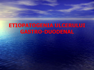 ulcerul gastric si duodenal- etiopatogenia