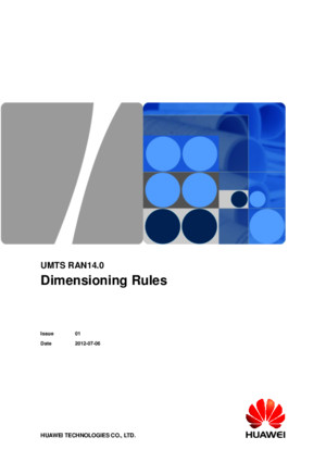 UMTS RAN140 Dimensioning Rules(20120706)