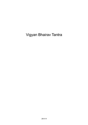 Vigyan Bhairav Tantra Hindipdf