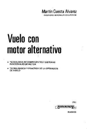 Vuelo Con Motor Alternativo - Martin Cuesta Alvarez
