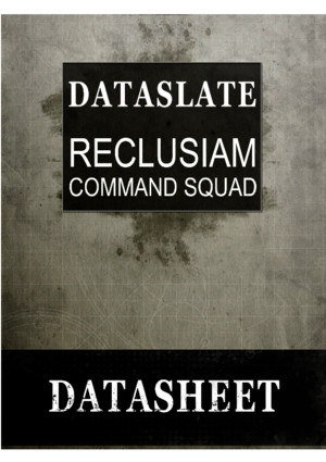 Warhammer 40K - Codex - 6th Space Marines - Dataslate - Reclusiam Command Squad