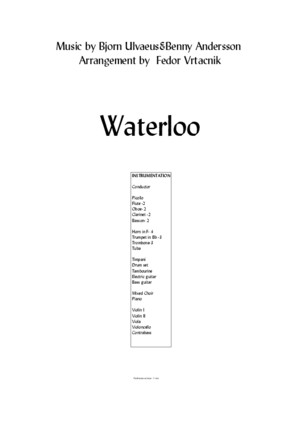 Waterloo-full Orchestra Score