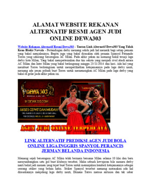 Website Rekanan Alternatif Resmi Dewa303