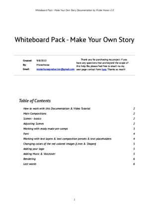 Whiteboard Pack - Make Your Own Story by Mister Horse v1